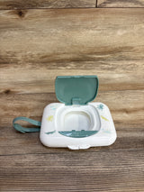 Little Me Portable Wipe Dispenser, White/Green