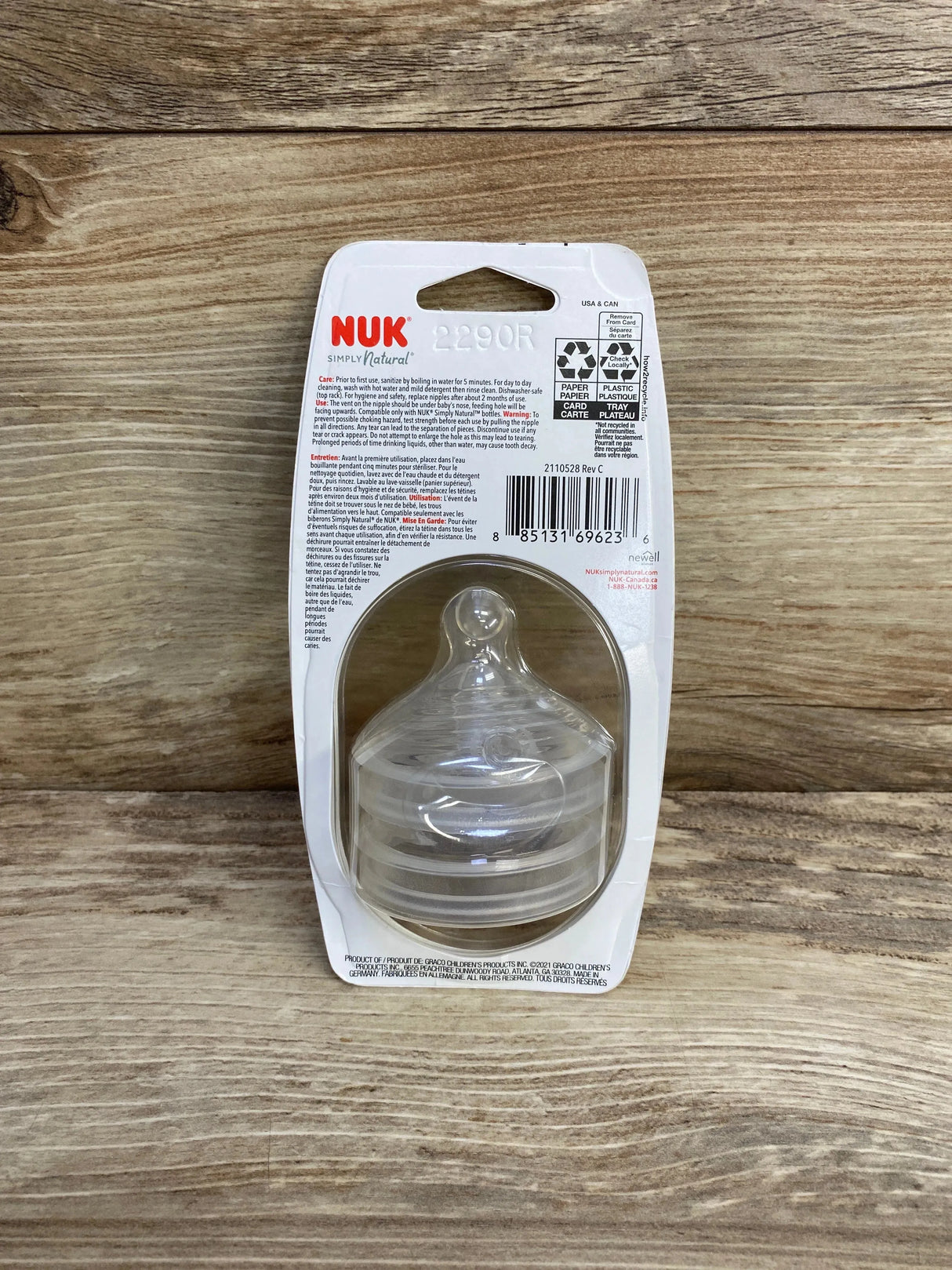 NEW NUK Simply Natural Baby Bottle Nipples, Medium Flow