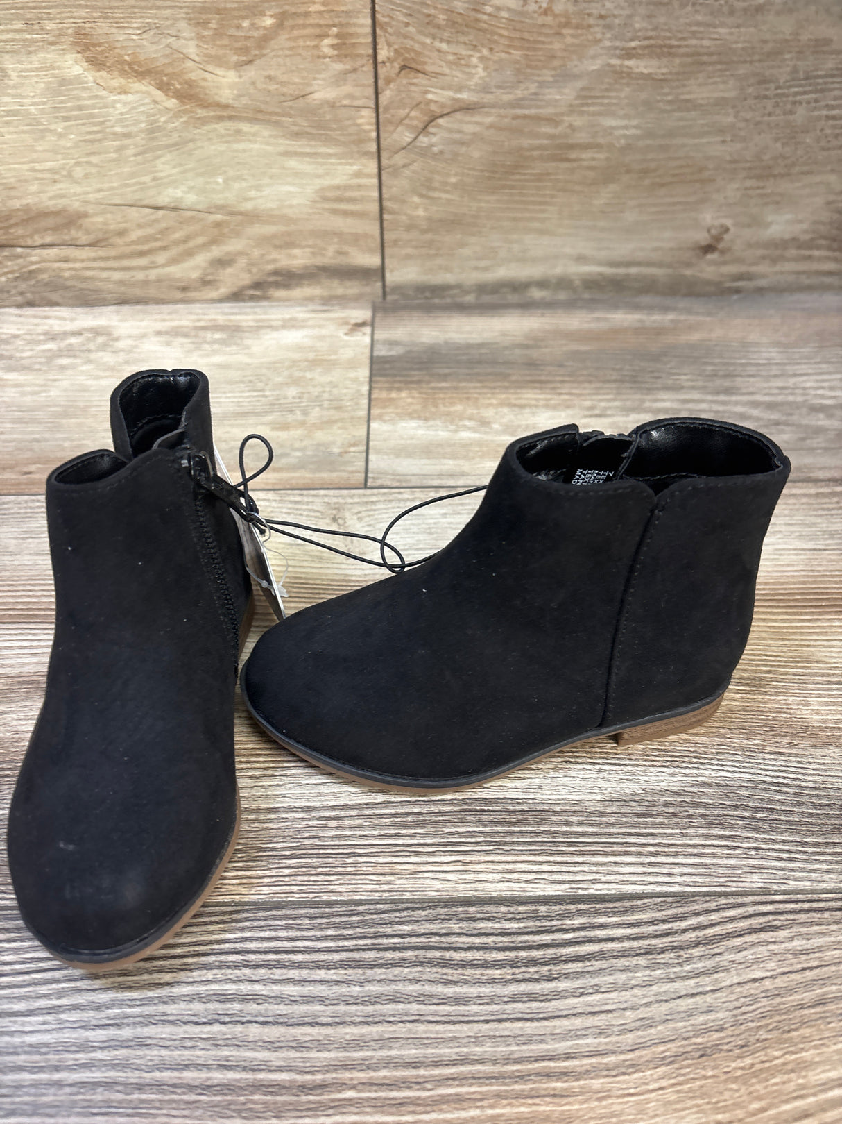 NEW Cat & Jack Penelope Zipper Booties Black sz 7c