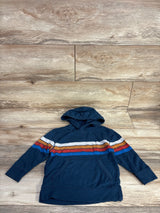 Old Navy Striped Hooded Shirt Navy sz 2T
