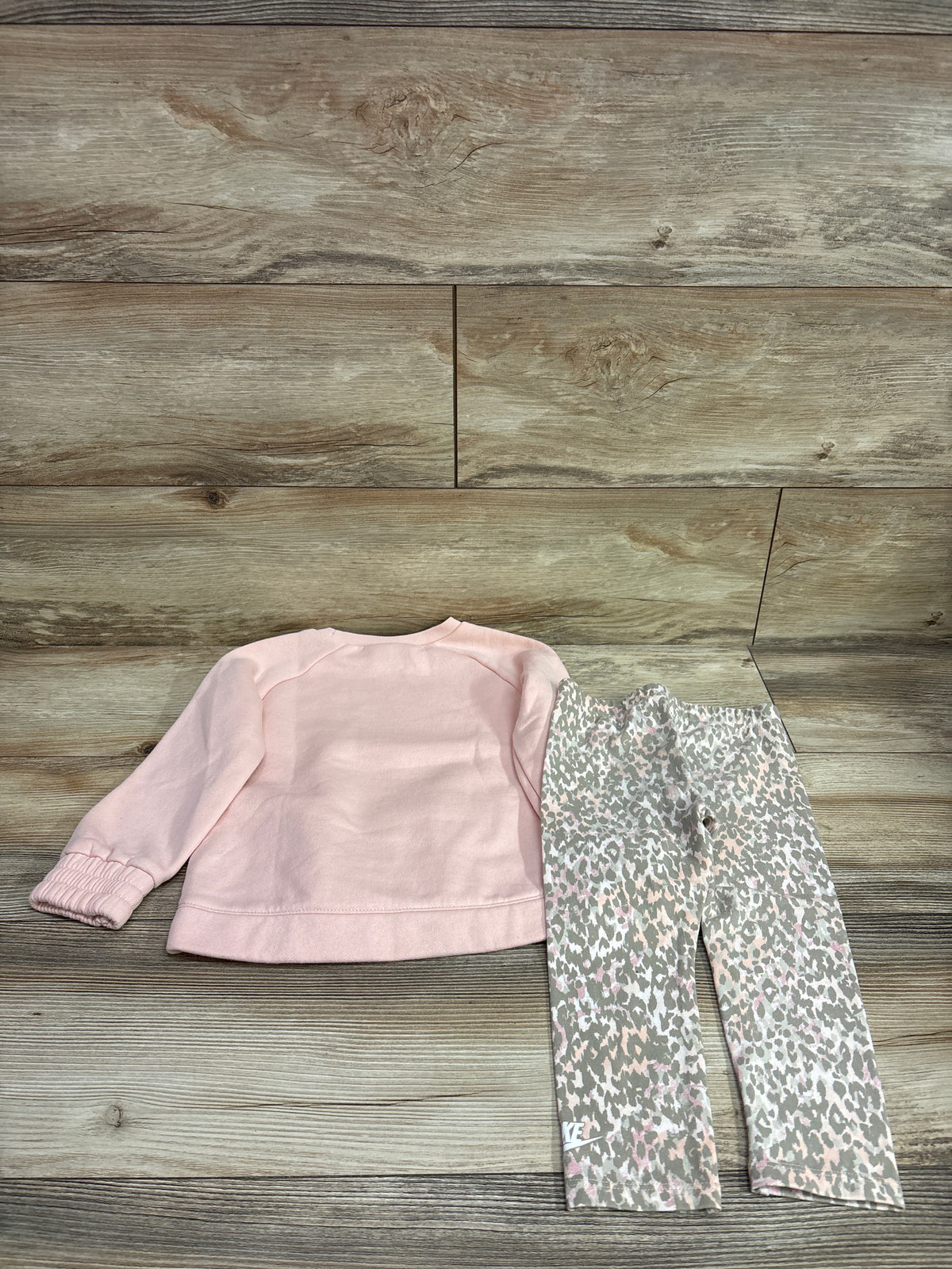 Nike 2pc Pullover Sweatshirt & Leggings Set Pink sz 3T