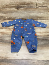 Space Fleece Coverall Blue sz 6m