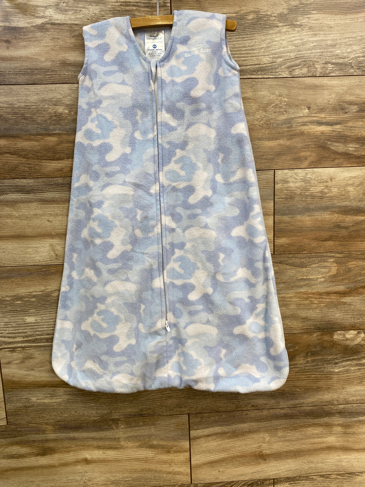 Halo Fleece SleepSack Blue sz 6-12m