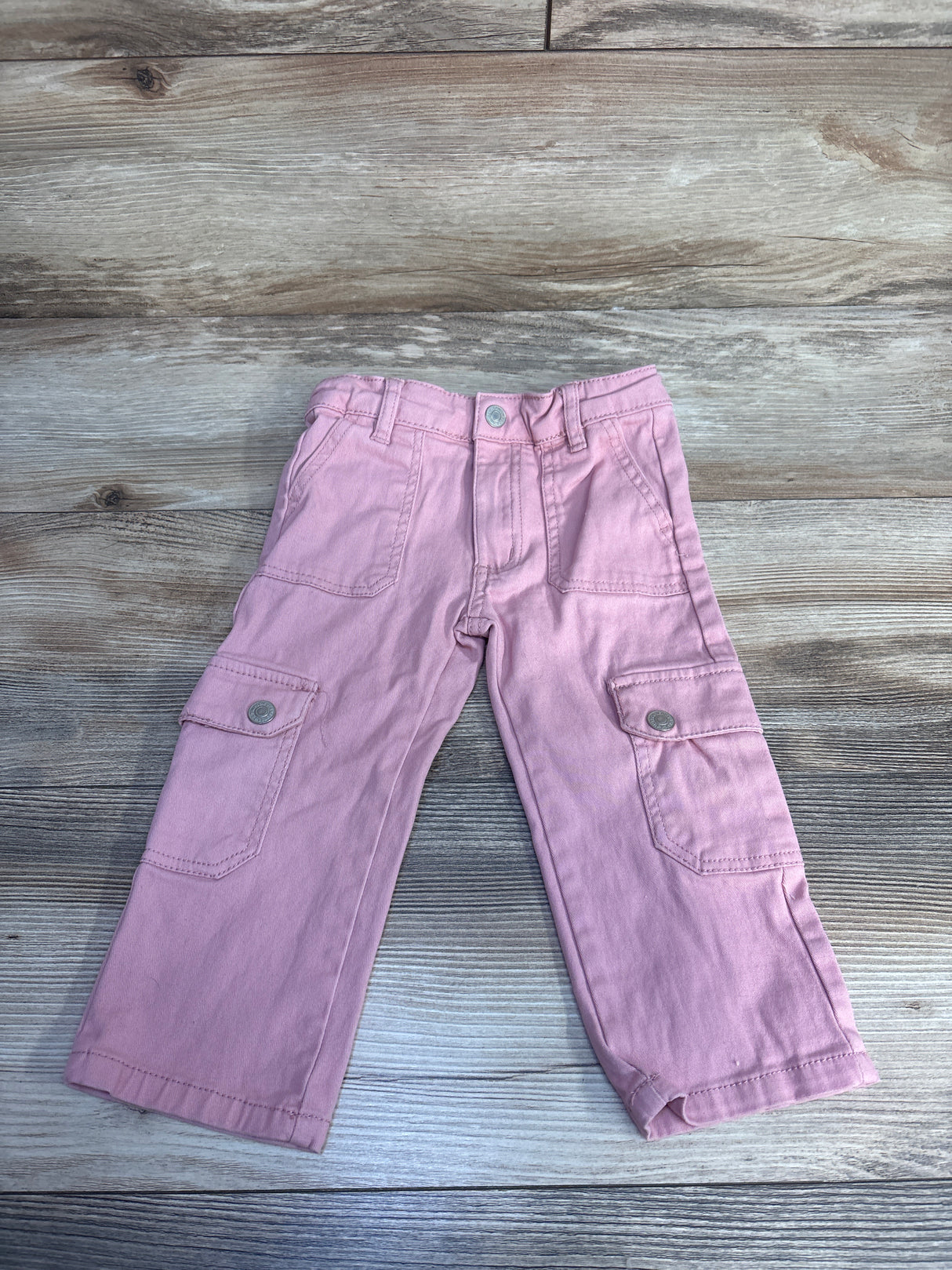 Jessica Simpson Denim Cargo Jeans Pink sz 2T