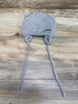 Baby XHW Kids Knit Hat w/ Earflaps Grey Sz S