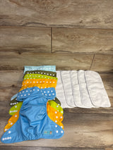 AlvaBaby 6pk Reusable Cloth Diapers with Inserts