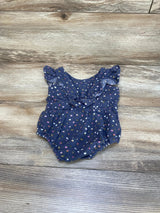 Cat & Jack Floral Romper Grey sz 0-3m