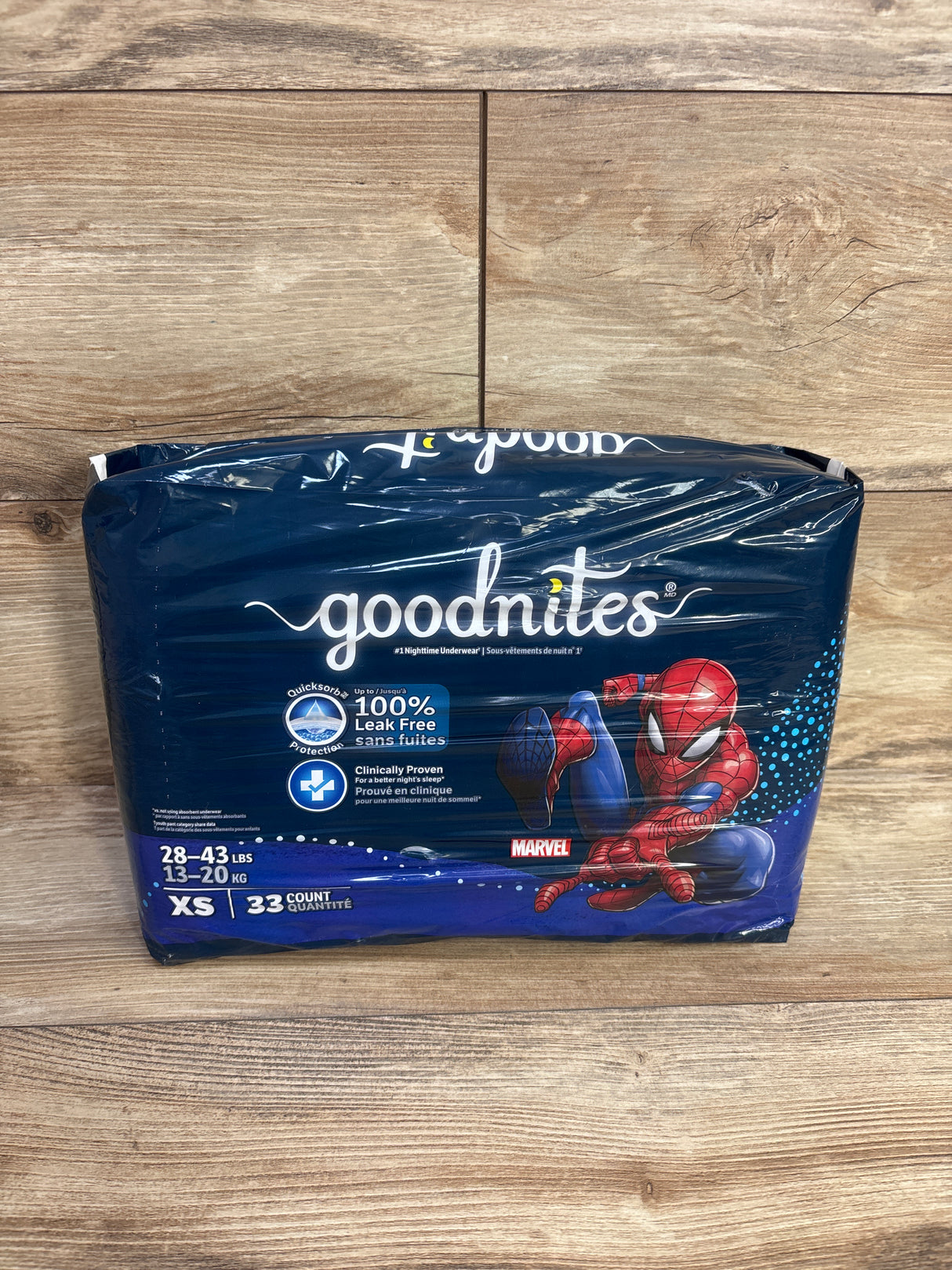 NEW Goodnites Nighttime Underwear 33ct sz XS