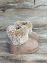 First Steps by Stepping Stone Faux Fur Boots, Tan sz 3c