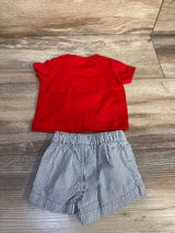 Carter's 2pc Freedom Rocks Shirt & Shorts Set Red sz Newborn