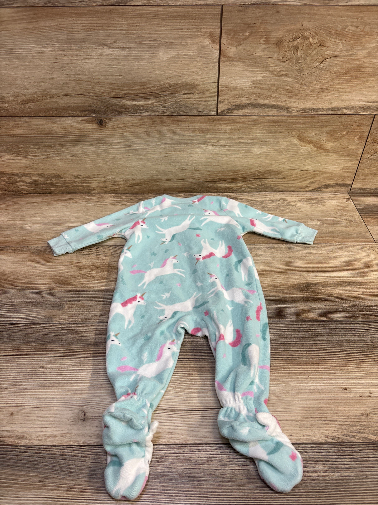 Carter's Unicorn Blanket Sleeper Blue sz 6m