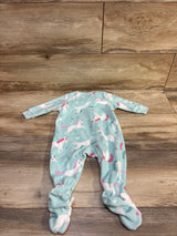 Carter's Unicorn Blanket Sleeper Blue sz 6m