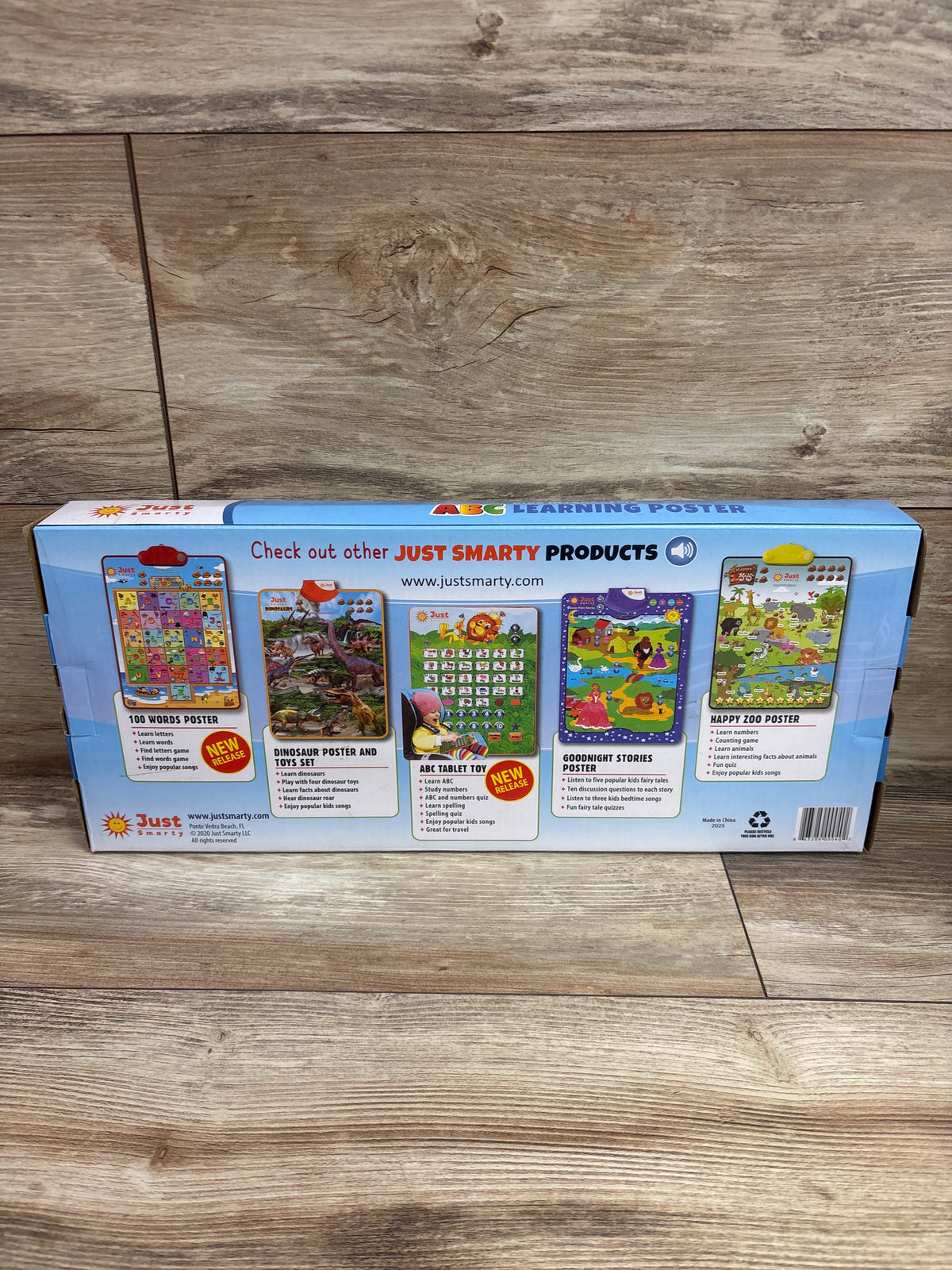 NEW Just Smarty Interactive Alphabet Wall Chart ABC's & 123's