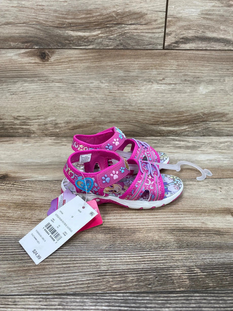 NEW Paw Patrol Adventure Ankle Strap Sandals Pink sz 9c - Me 'n Mommy To Be