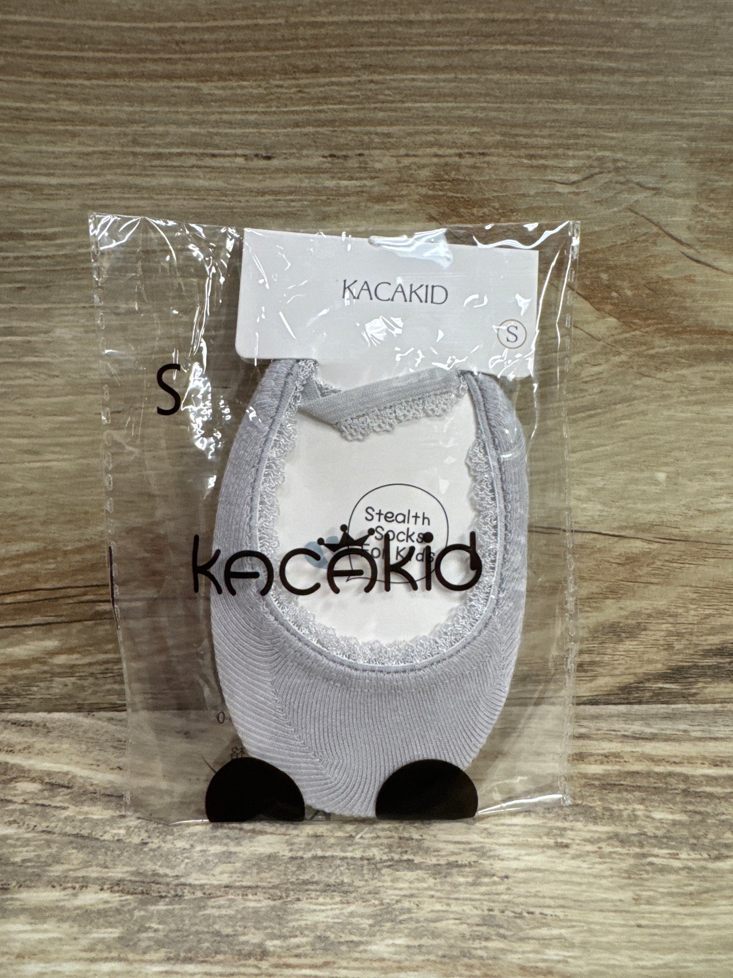 NEW Kacakid Princess Mary Jane Dress Socks Grey sz 3-12m