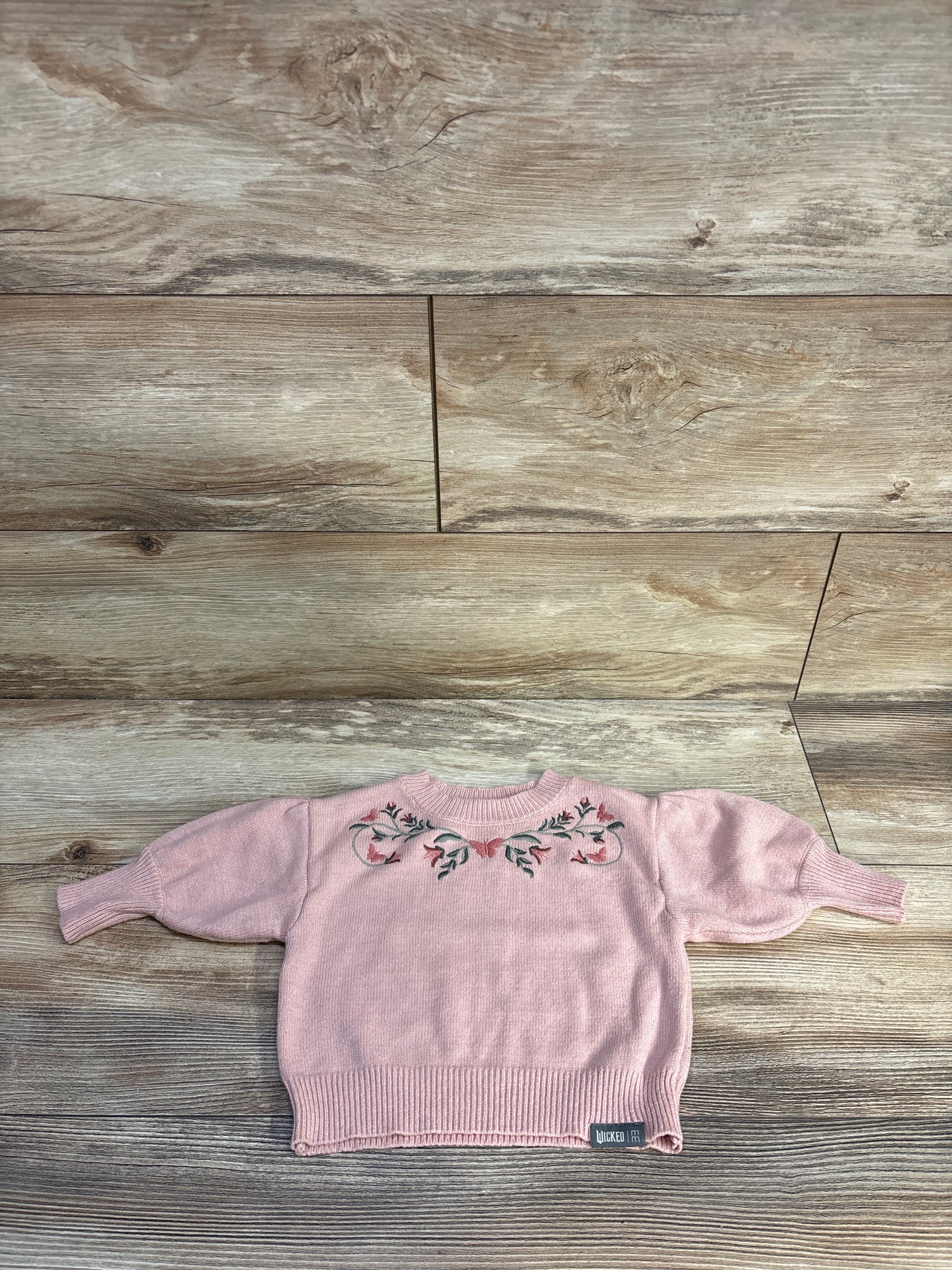 Modern Moments x Wicked Embroidered Sweater Pink sz 12m