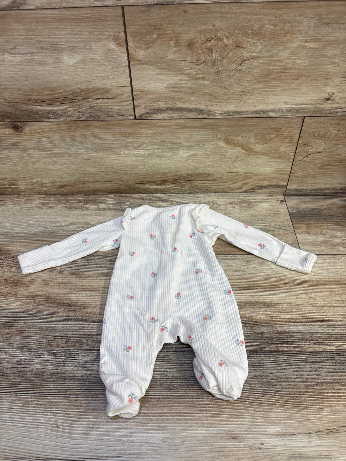 Carter's Ribbed Sleeper White sz Newborn