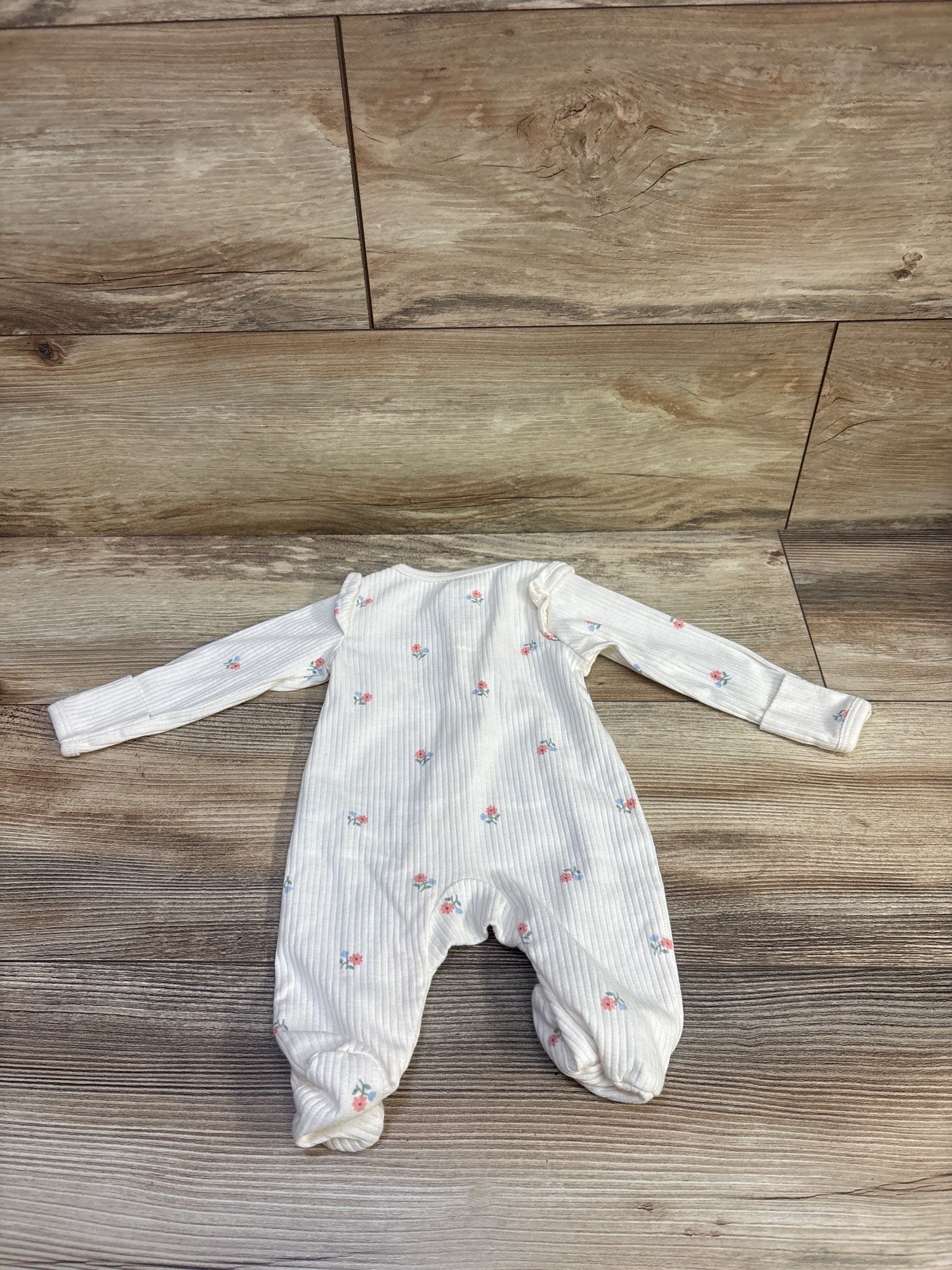 Carter's Ribbed Sleeper White sz Newborn
