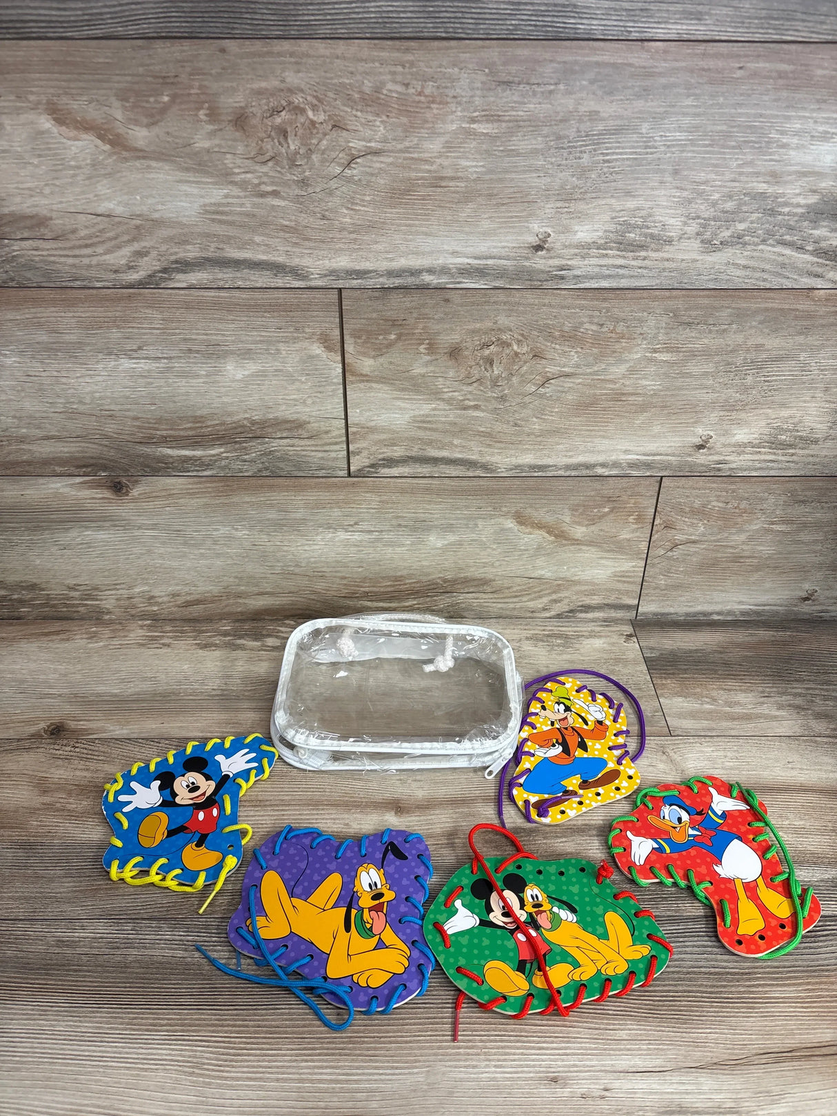 Melissa & Doug Mickey Mouse Club House Wooden Lacing Cards 5pk
