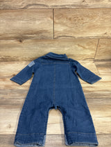 Denim Polo Coverall Blue sz 12-18m