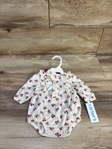 NEW Carter's 3pc Long Sleeve Bubble Romper, Headband, & Socks Set Ivory sz Newborn