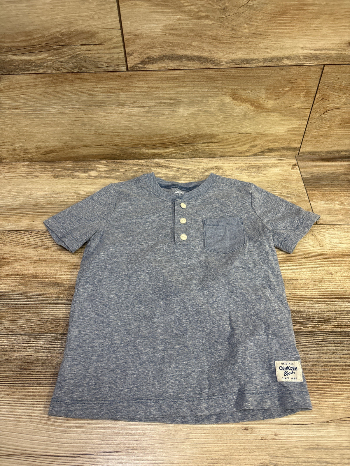 Oshkosh Henley Shirt Blue sz 4T