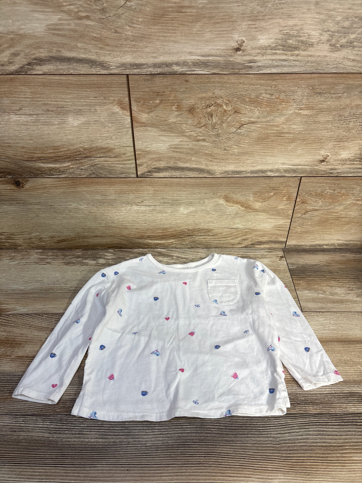 Carter's Long Sleeve Shirt White sz 3T