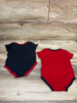 Jordan 2pk Bodysuits Red sz 12m