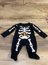 Just One You Skeleton Footed Coverall Black sz Newborn - Me n Mommy To Be
