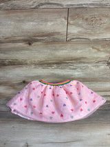 Old Navy Rainbow Heart Skirt Pink sz 18-24m
