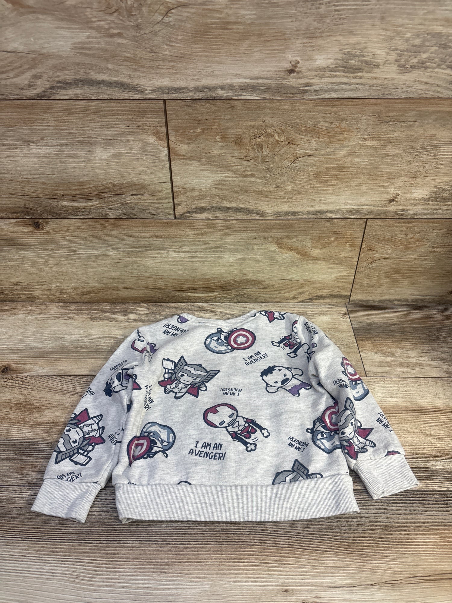 Marvel Avengers Pullover Sweatshirt Grey sz 4T