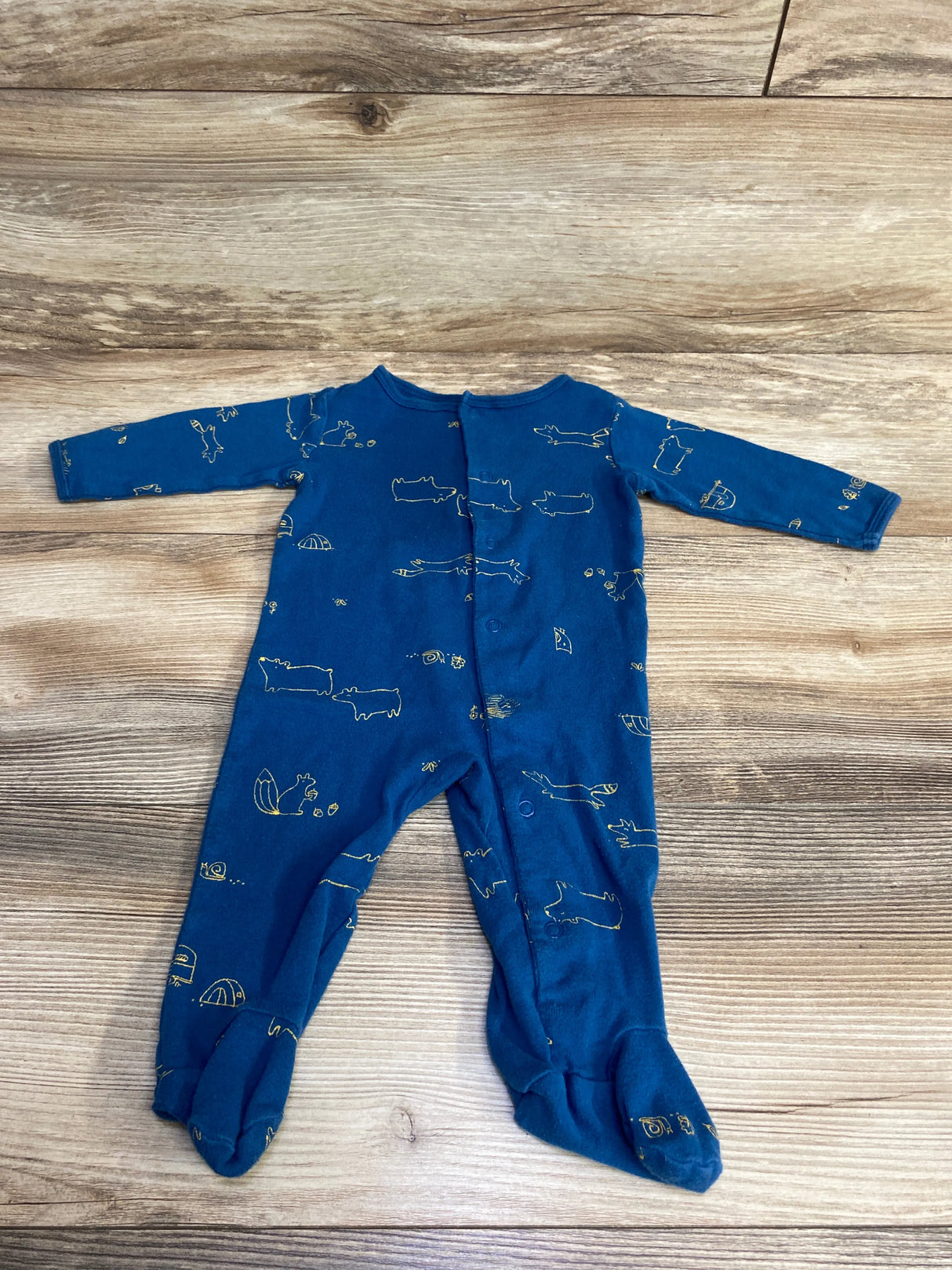 Carter's Animal Print Sleeper Blue sz 6m