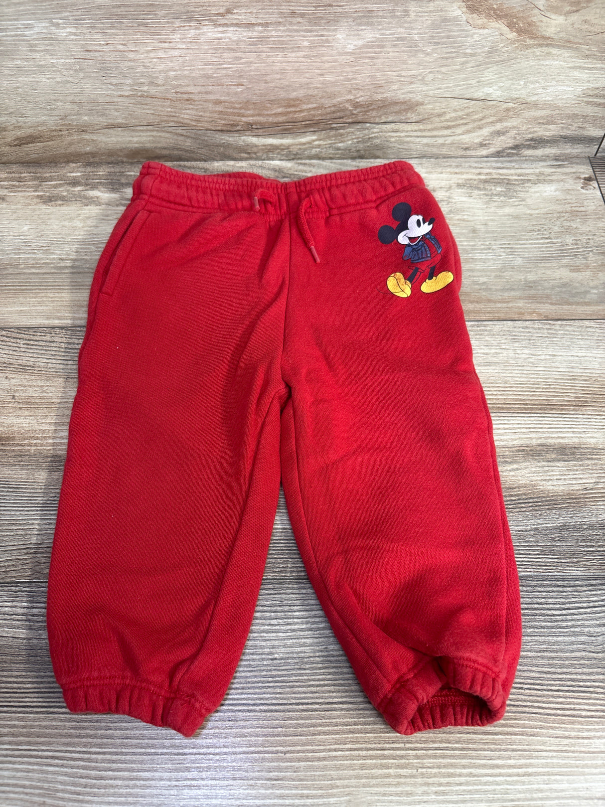 Baby Gap x Disney Pull On Joggers Red sz 12-18m