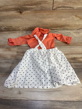 Blueberi Boulevard 2pc Ruffled Bodysuit & Sequence Heart Print Dress