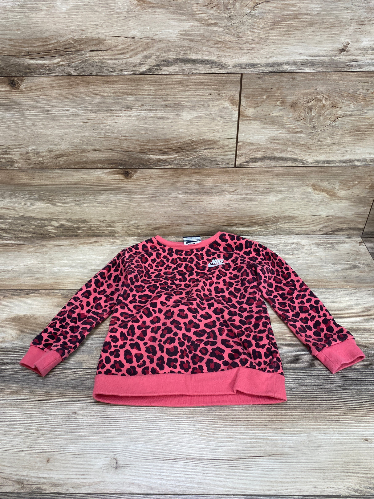 Nike Leopard Print Sweatshirt Pink sz 3T