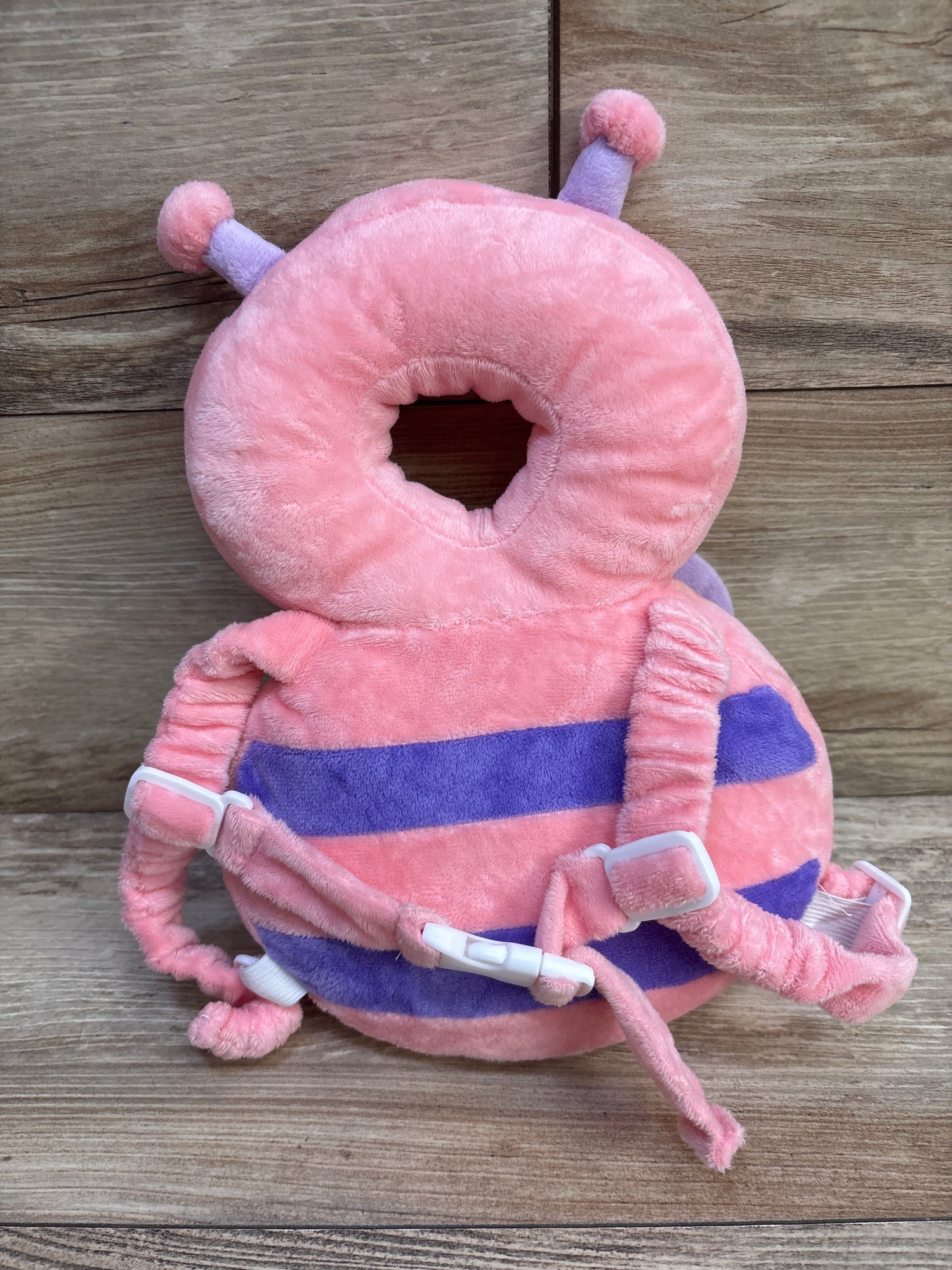 JunNeng Baby Head Protector Backpack, Pink Butterfly