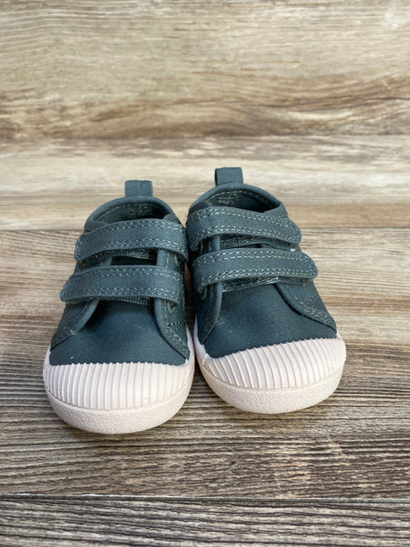 Cat & Jack Double Velcro Parker Sneakers Green sz 4c - Me n Mommy To Be