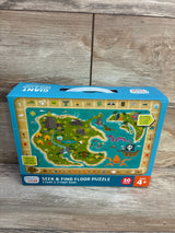 Chuckle & Roar Seek & Find Treasure Map Jigsaw Floor Puzzle