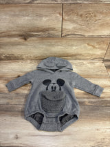 Disney Baby Hooded Romper Grey sz 6-9m