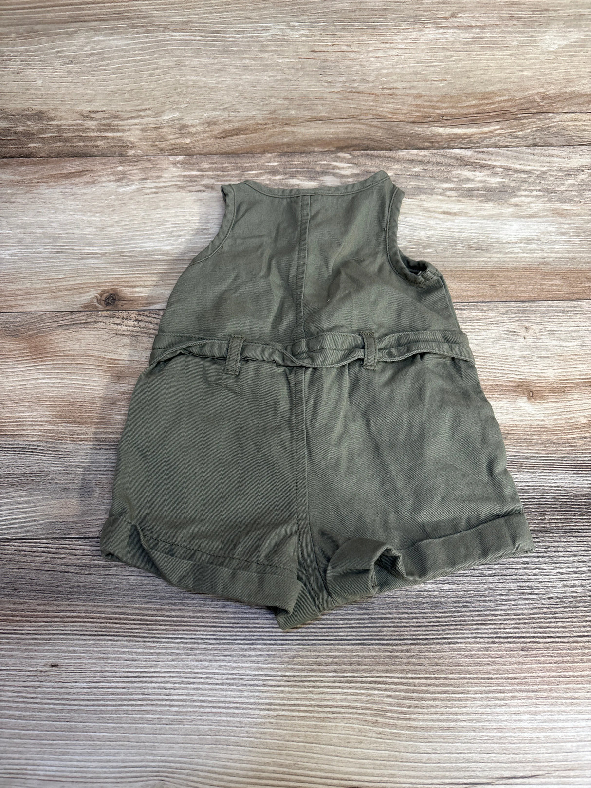 Old Navy Sleeveless Utility Romper Green sz 3-6m