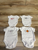 Nike 4pk Bodysuits White sz NB