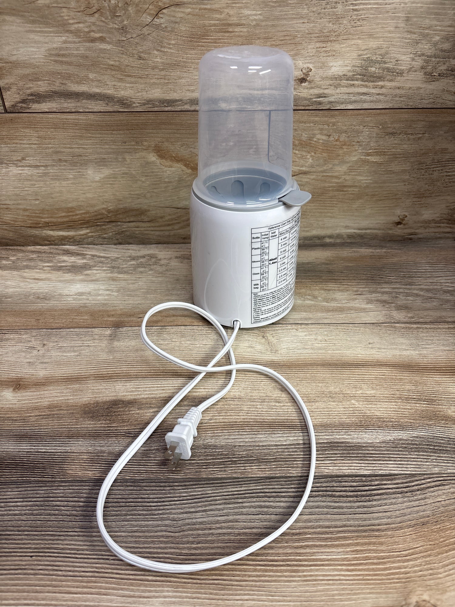 Grownsy Baby Bottle Warmer, White