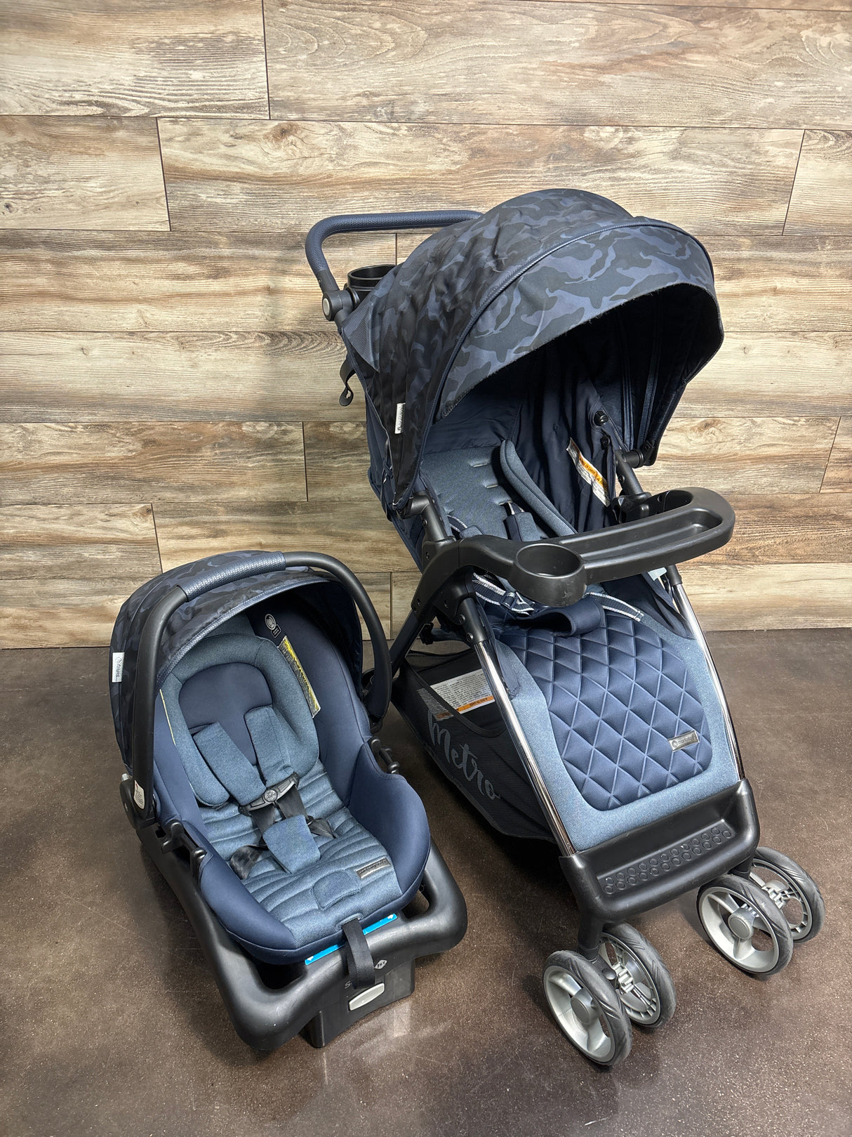 Monbebe Metro Travel System in Navy Camo