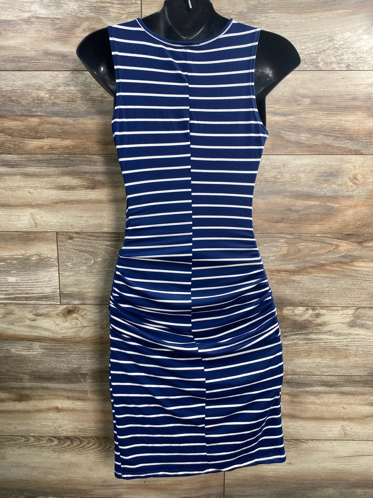 Brandy Blu Striped Tank Bodycon Dress Blue sz Small