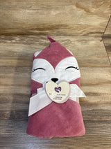 NEW Parent's Choice Bath Hooded Towel Pink Fox