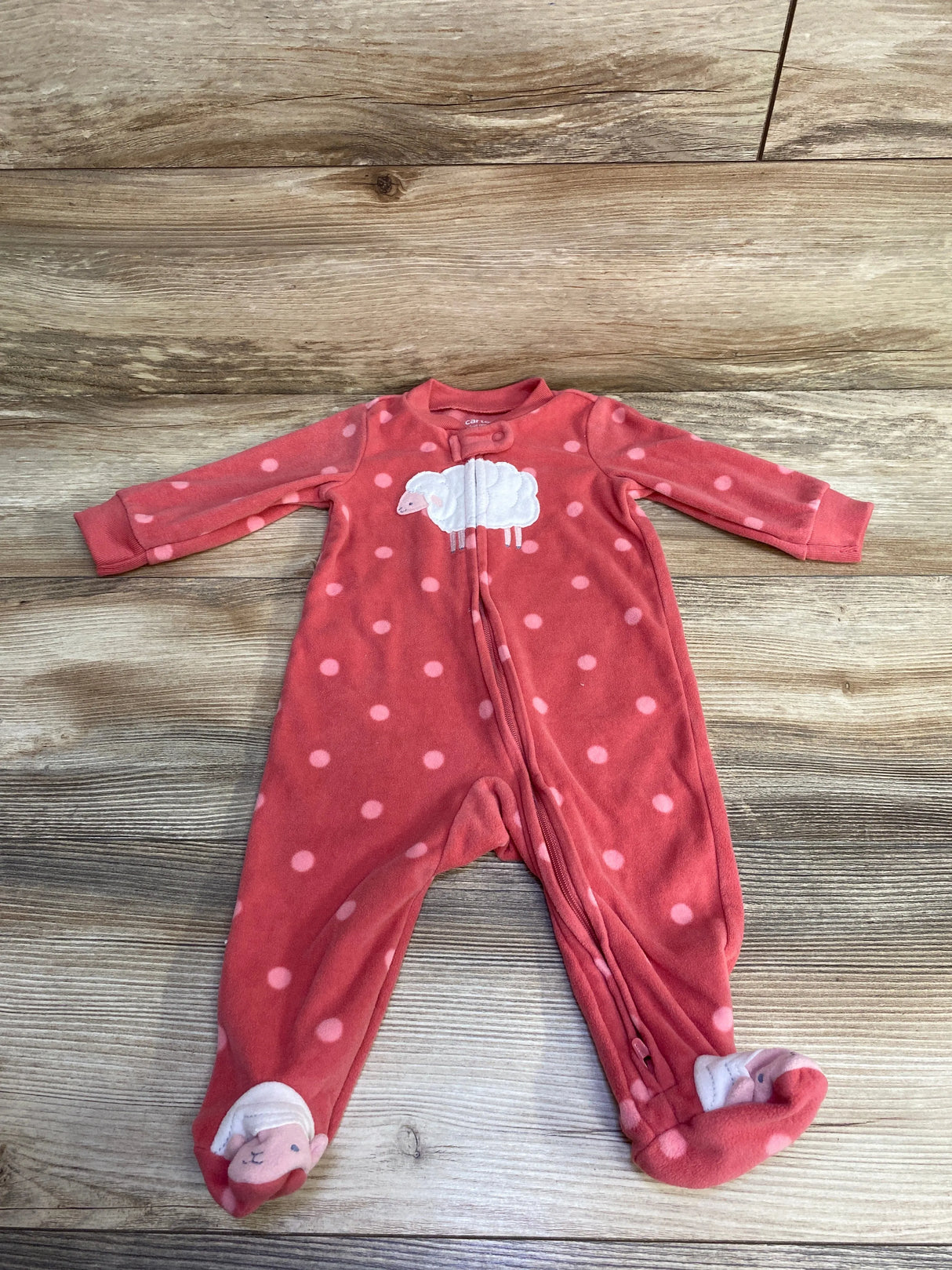 Just One You Sheep Blanket Sleeper Pink sz 6m