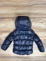 United Colors of Benetton Hooded Puffer Jacket Navy sz 12-18m