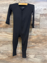 Little Sleepies Bamboo Convertible Sleeper Black sz 6-12m