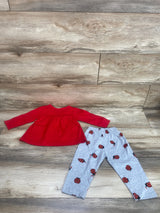 2pc Ladybug Shirt & Leggings Red sz 9m