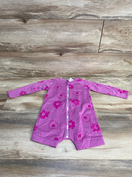NEW Bonds Floral Wondercool Wondersuit Purple sz 12-18m - Me n Mommy To Be
